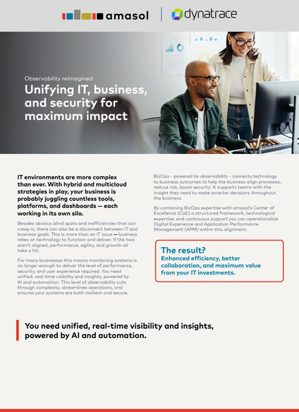 Observability reimagined: Unifying IT, business, and security for maximum impact